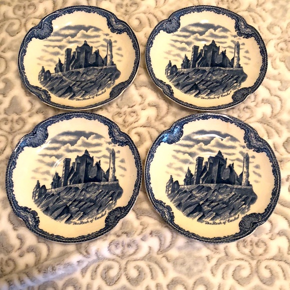 Set of Old Castles “The Rock of Cashel” Saucers - Picture 1 of 10